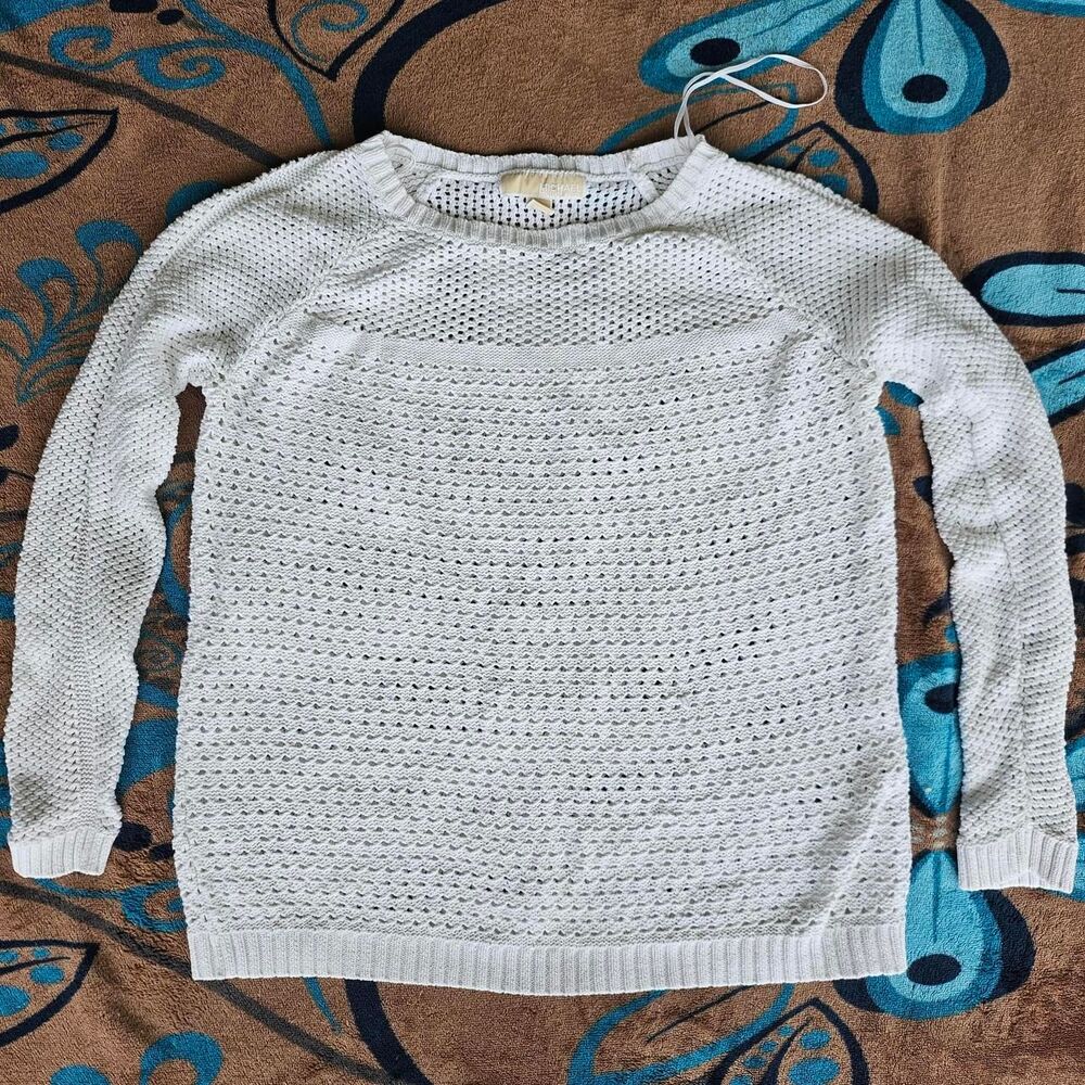 Michael Kors 100% cotton knit pullover sweater small